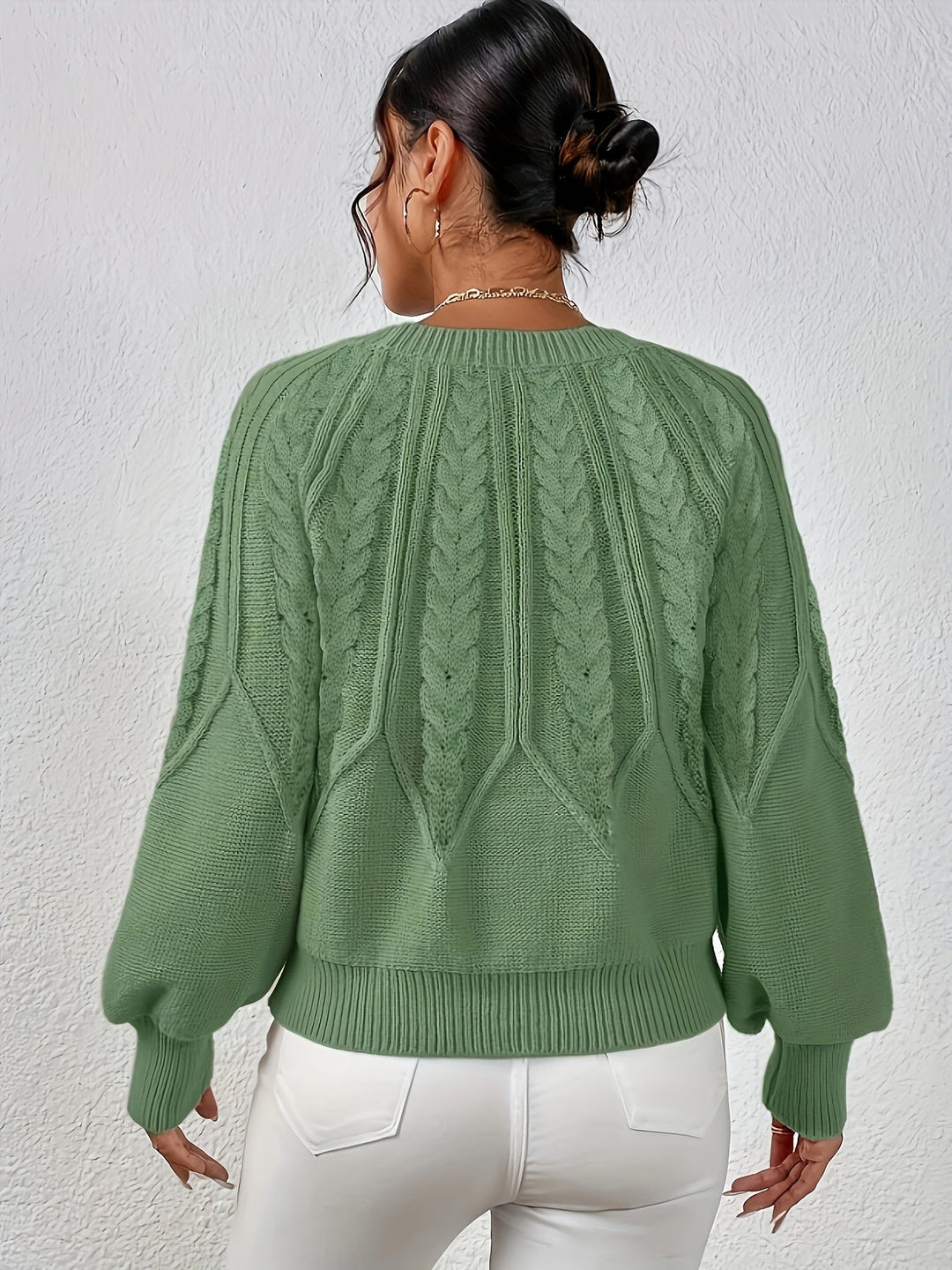 Angela | Relaxed Fit Cable Knit Jumper
