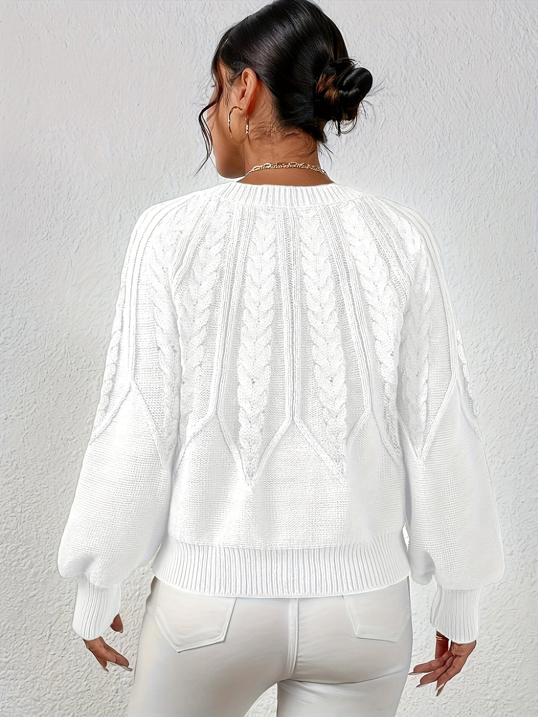Angela | Relaxed Fit Cable Knit Jumper