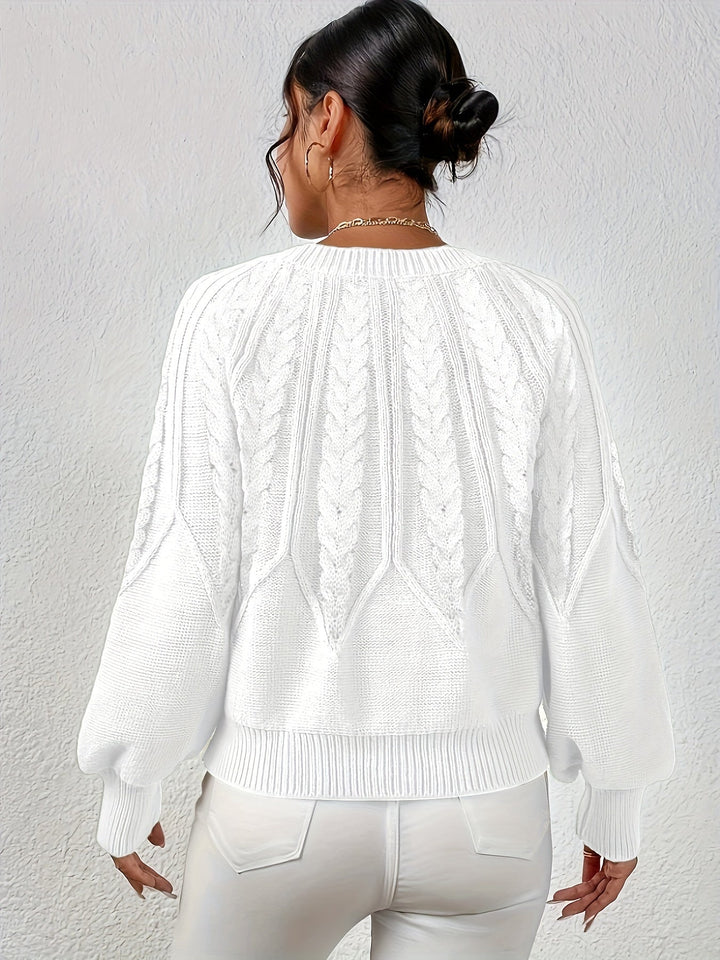 Angela | Relaxed Fit Cable Knit Jumper