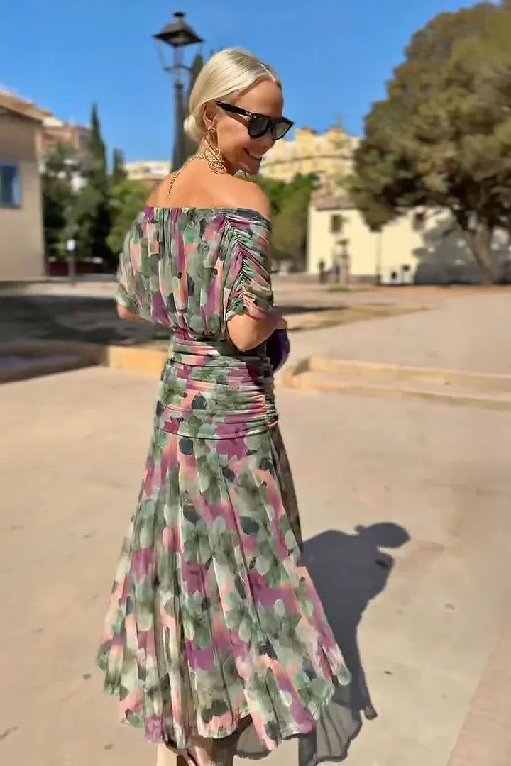 Philippa | Elegant Maxi Dress with V-Neck for Parties