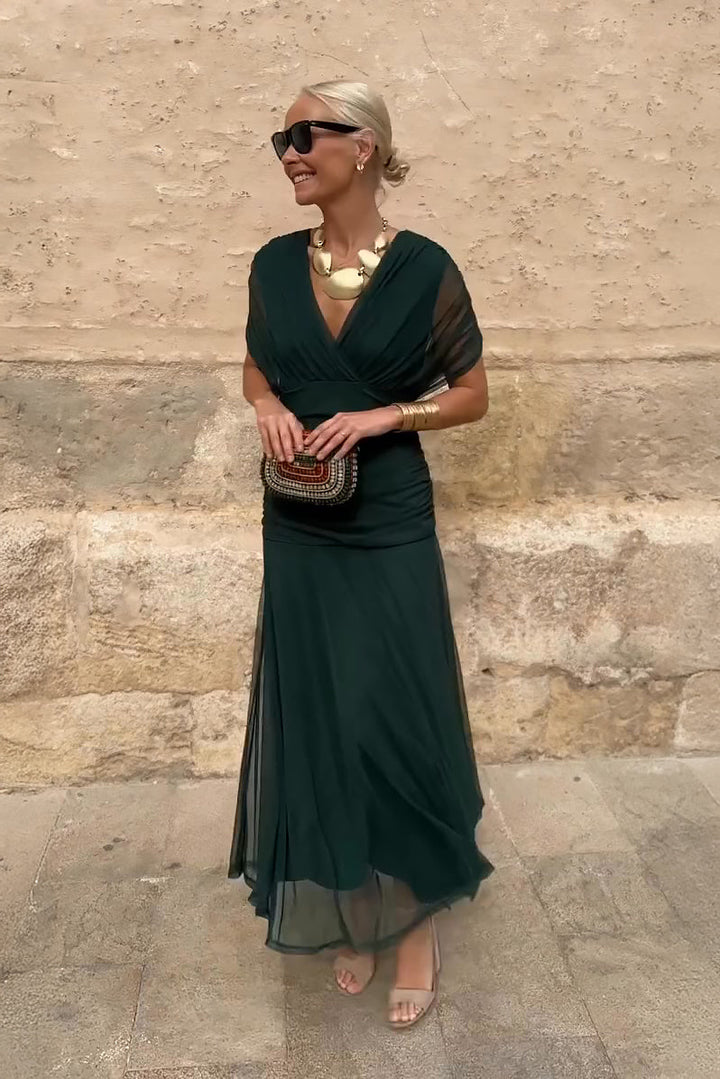 Philippa | Elegant Maxi Dress with V-Neck for Parties