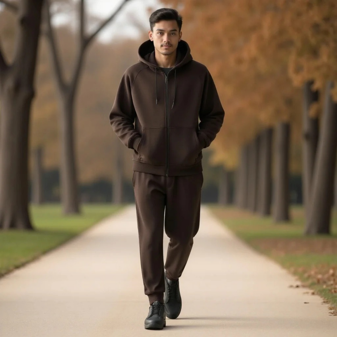 Frederick | Cotton-Blend Hoodie and Joggers Set