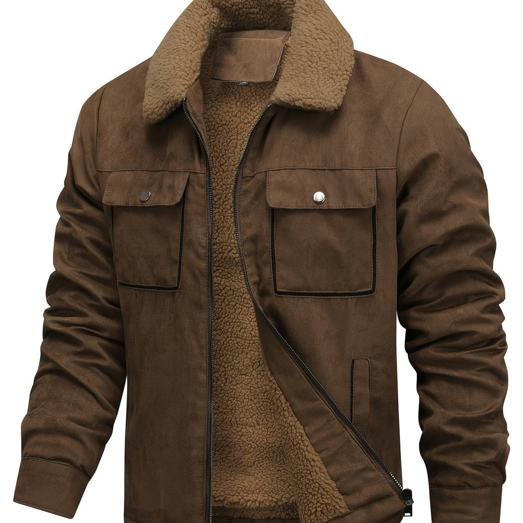 Lewis | Fleece-Lined Zip-Up Winter Jacket