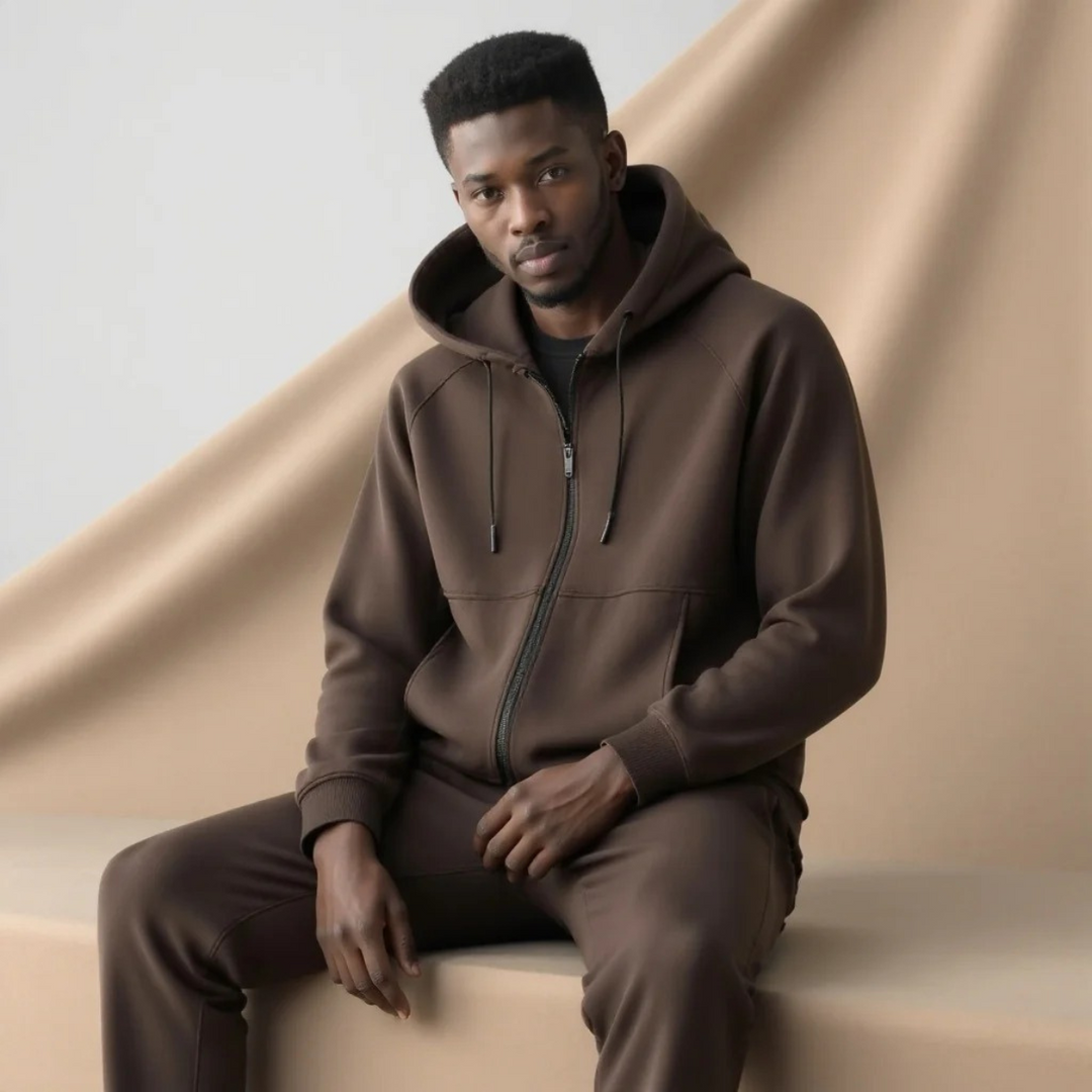 Frederick | Cotton-Blend Hoodie and Joggers Set