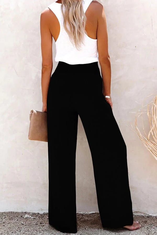 Violet | High-Waisted Relaxed-Fit Trousers
