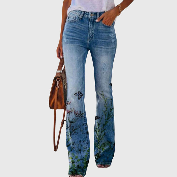 Women's Floral Trousers | Romantic Floral Print
