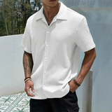 Men's Lightweight Streetwear Button-Up Shirt | Breathable Summer Style