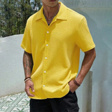 Men's Lightweight Streetwear Button-Up Shirt | Breathable Summer Style