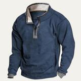 Men's Winter Sweater | Warm, Comfortable Half-Button Design