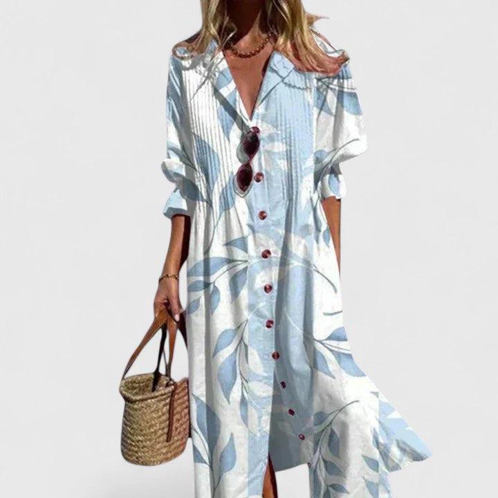 Paula | Elegant Bohemian Floral Dress