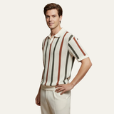Men's Vintage Striped Polo | Classic Italian Style