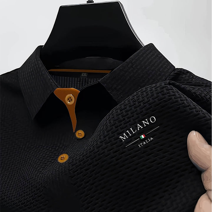 Men's Textured Polo | Premium Structured Design