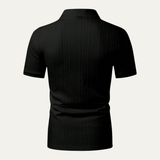 Men's Textured Button Up Polo | Casual Summer Style