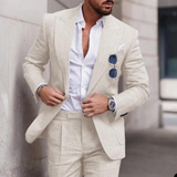 Men's Handmade Summer Suit | Lightweight Two-Button Elegance