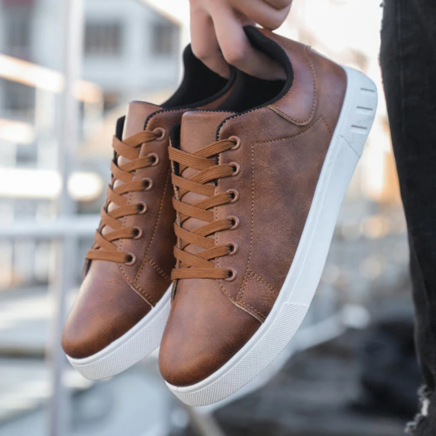 Men's Leather Trainers | Minimalist Comfortable Design