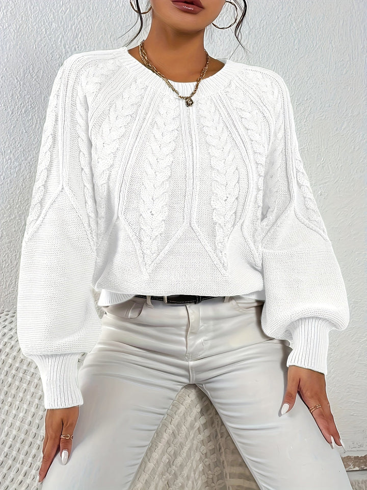 Angela | Relaxed Fit Cable Knit Jumper