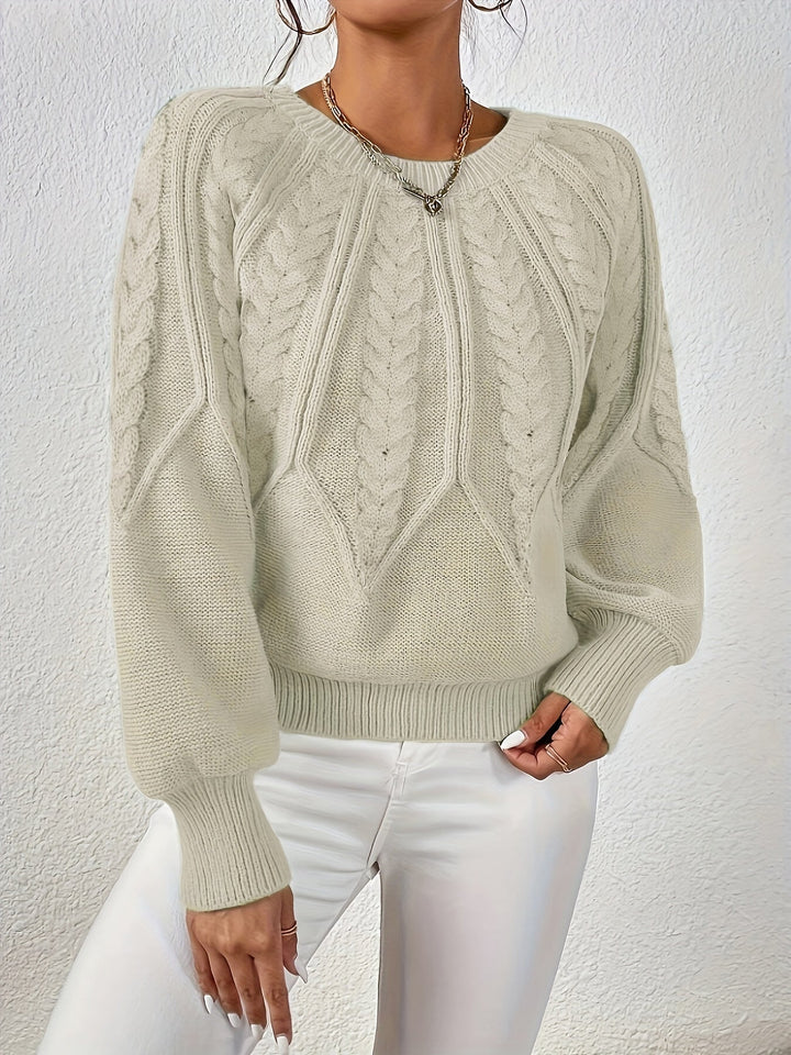 Angela | Relaxed Fit Cable Knit Jumper