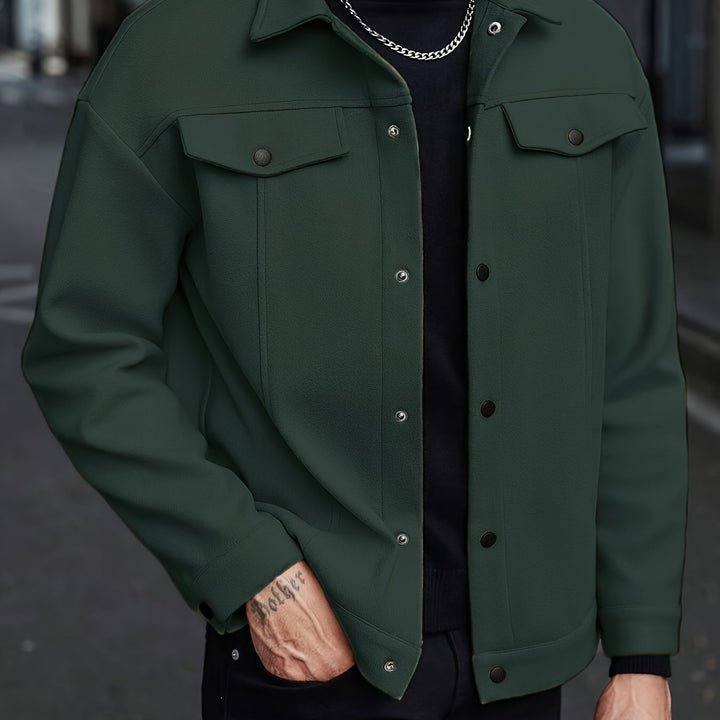 Reuben | Snap-Button Overshirt Jacket