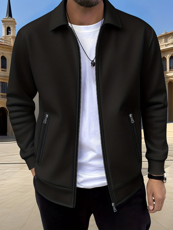 Ryan | Lightweight Textured Zip Jacket