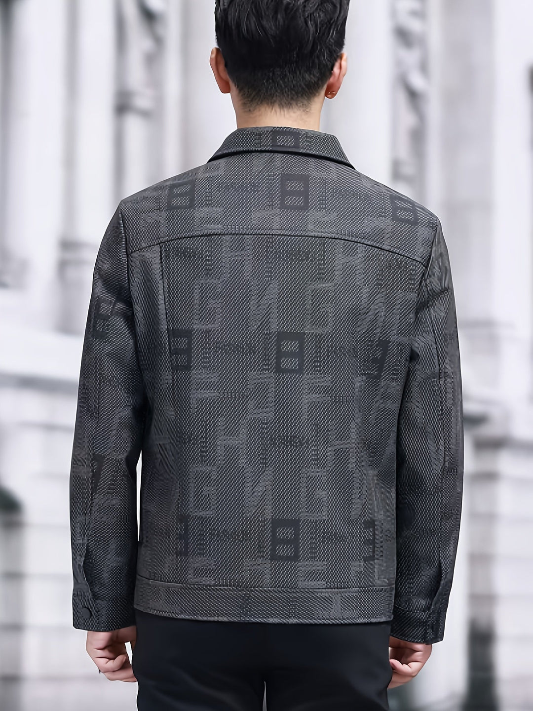 Declan | Textured Trucker Jacket