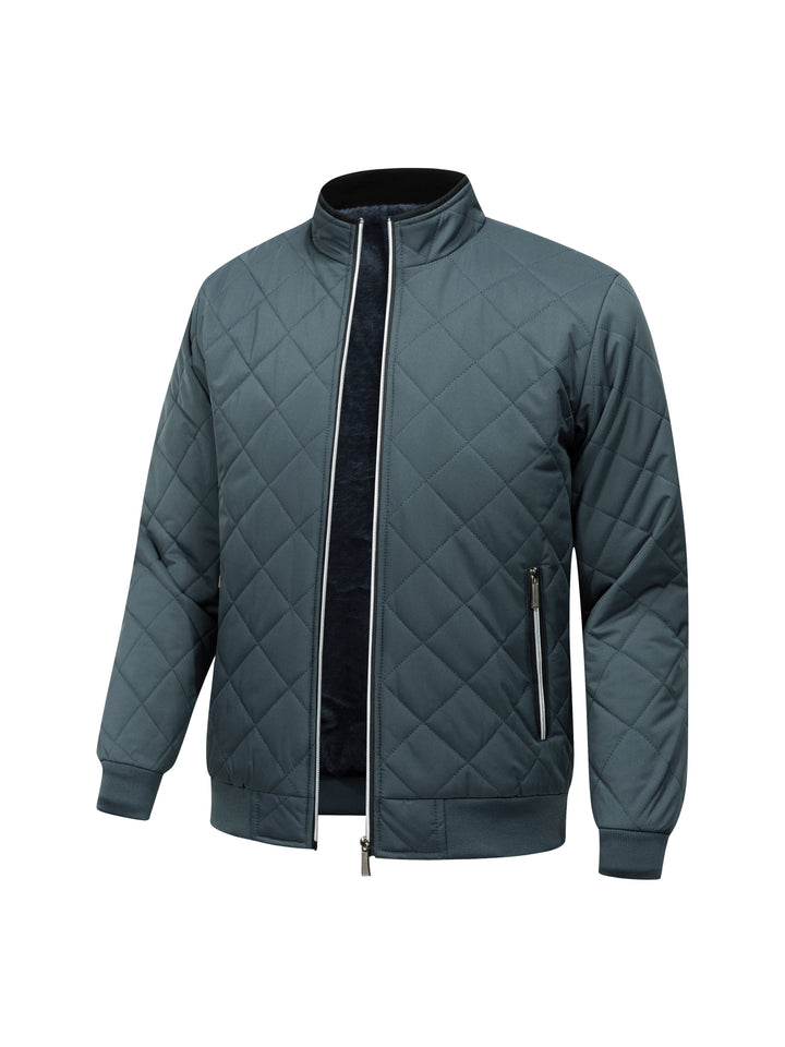 Laurence | Fleece-Lined Quilted Bomber Jacket