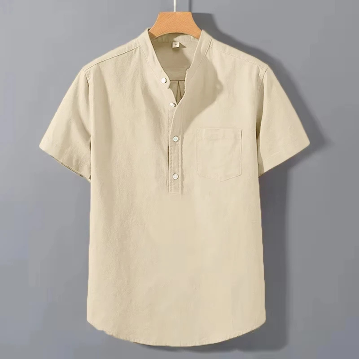 Ted | Stand Collar Summer Shirt