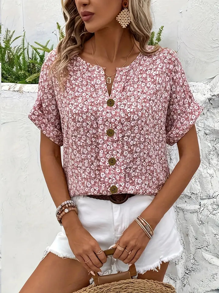 Elizabeth | Lightweight Floral Print Blouse