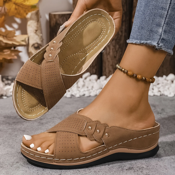 Ezera | Elegant Orthopaedic Wedge Sandals