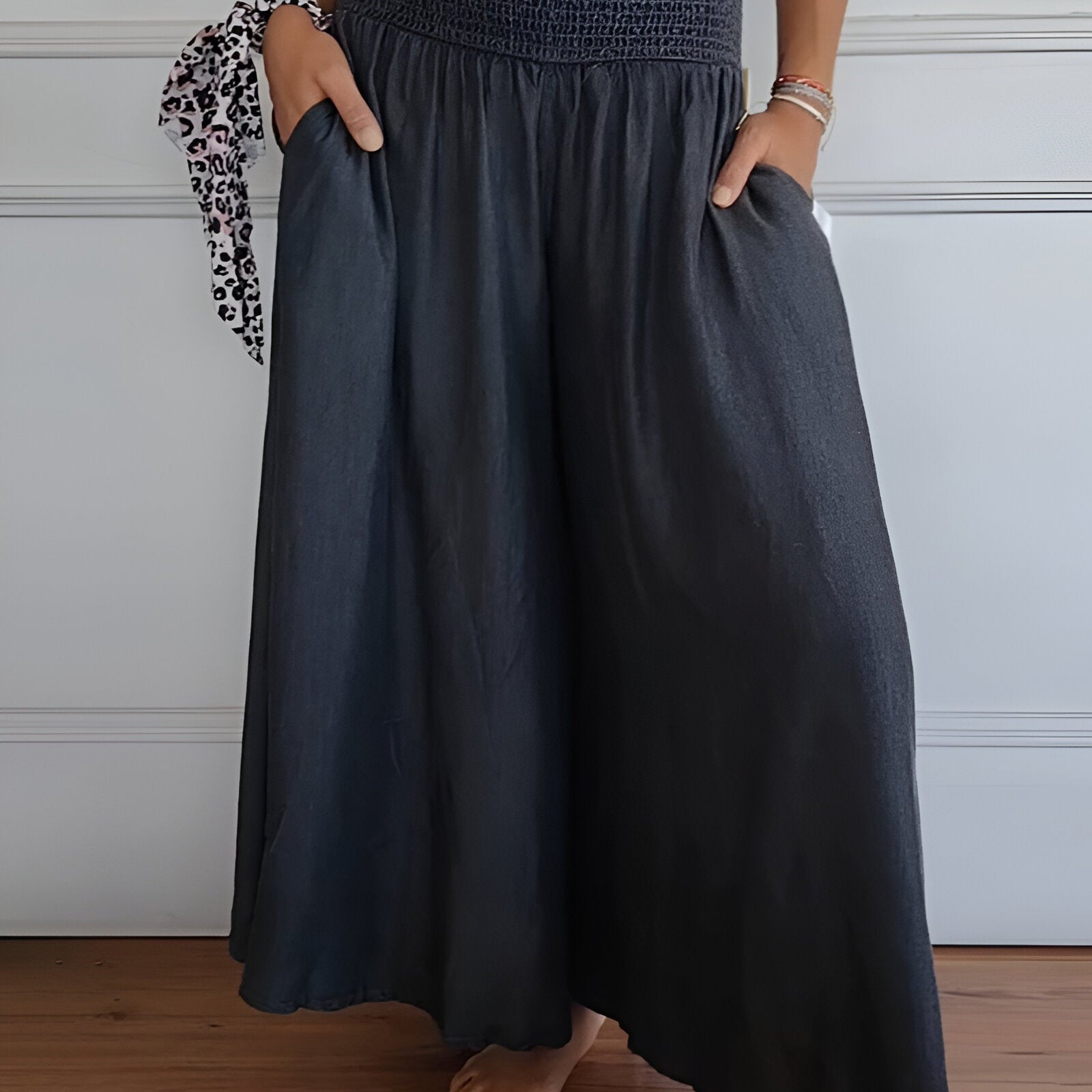 Women's Elastic Waist Comfort Skirt | Easy Movement, All-Day Style