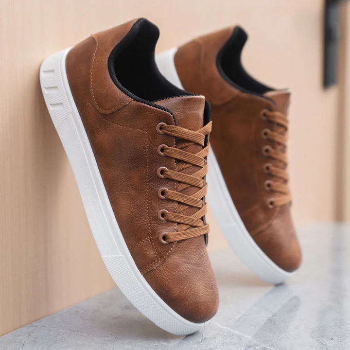 Men's Leather Trainers | Minimalist Comfortable Design