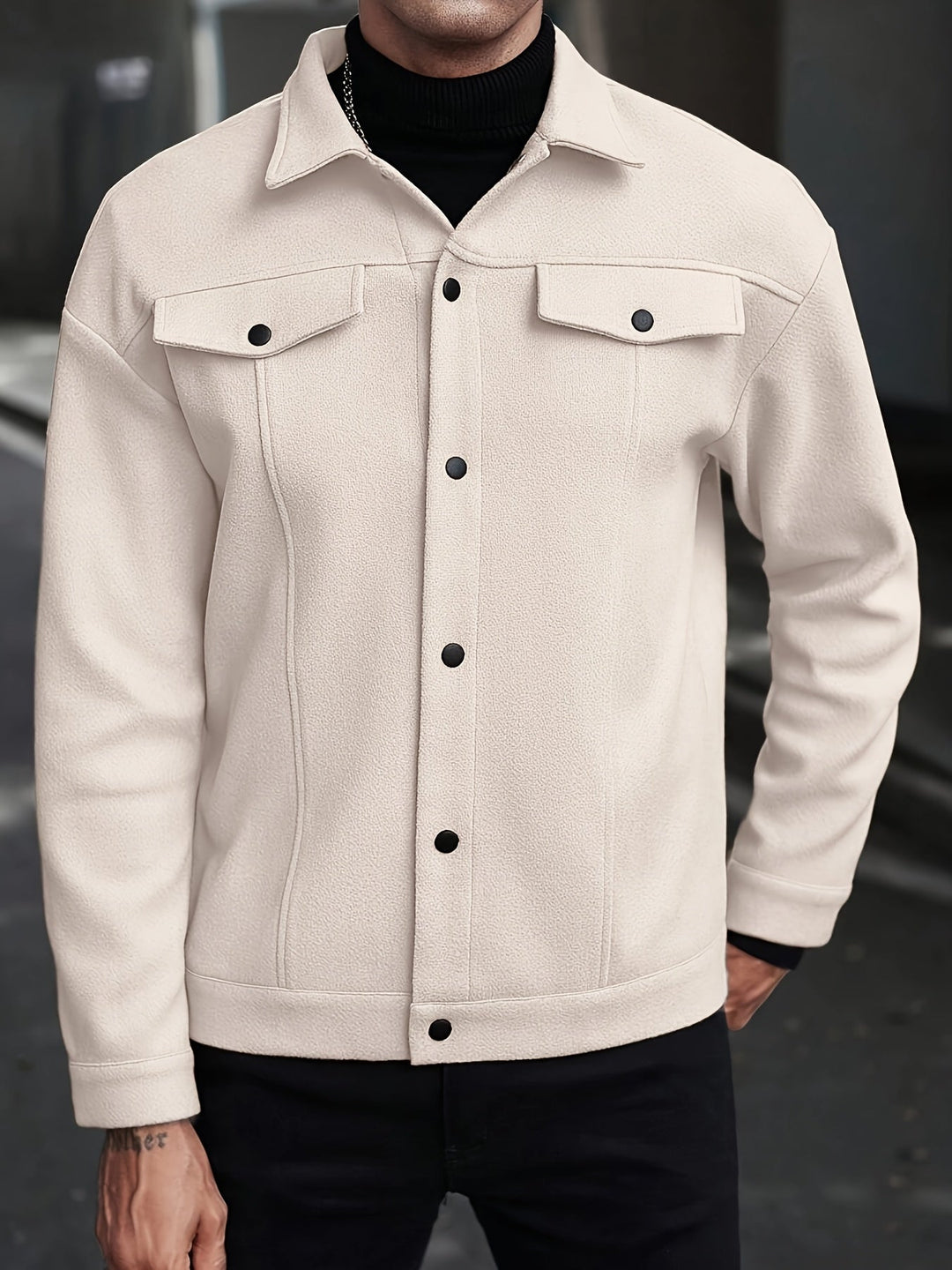Reuben | Snap-Button Overshirt Jacket