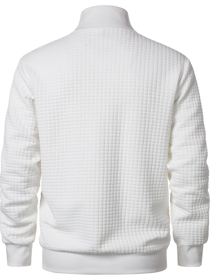 Charlie | Textured Stand-Collar Jacket