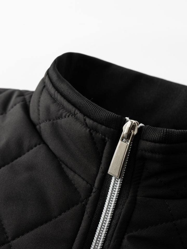 Laurence | Fleece-Lined Quilted Bomber Jacket