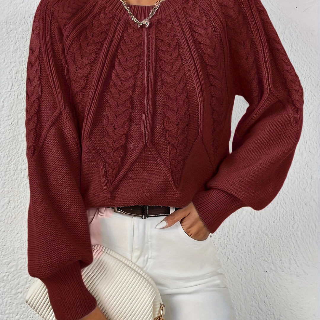 Angela | Relaxed Fit Cable Knit Jumper