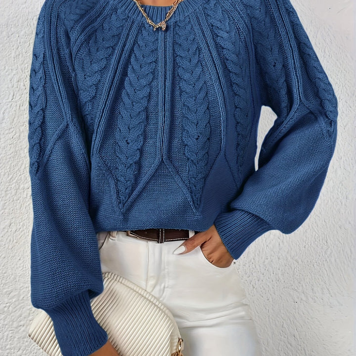 Angela | Relaxed Fit Cable Knit Jumper