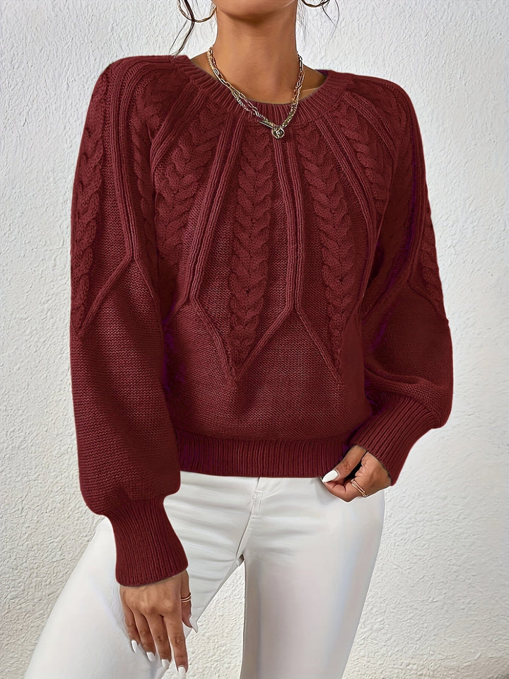 Angela | Relaxed Fit Cable Knit Jumper