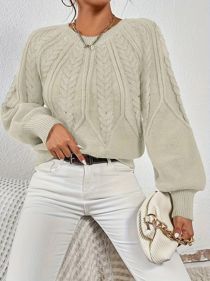 Angela | Relaxed Fit Cable Knit Jumper