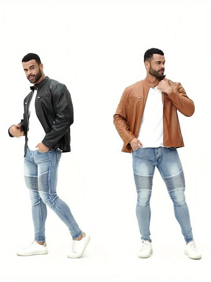 Felix | Moto-Style Stand-Collar Jacket