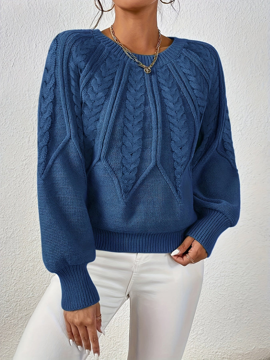 Angela | Relaxed Fit Cable Knit Jumper