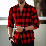 Men's Plaid Button-Up Shirt | Classic Comfort, Effortless Style