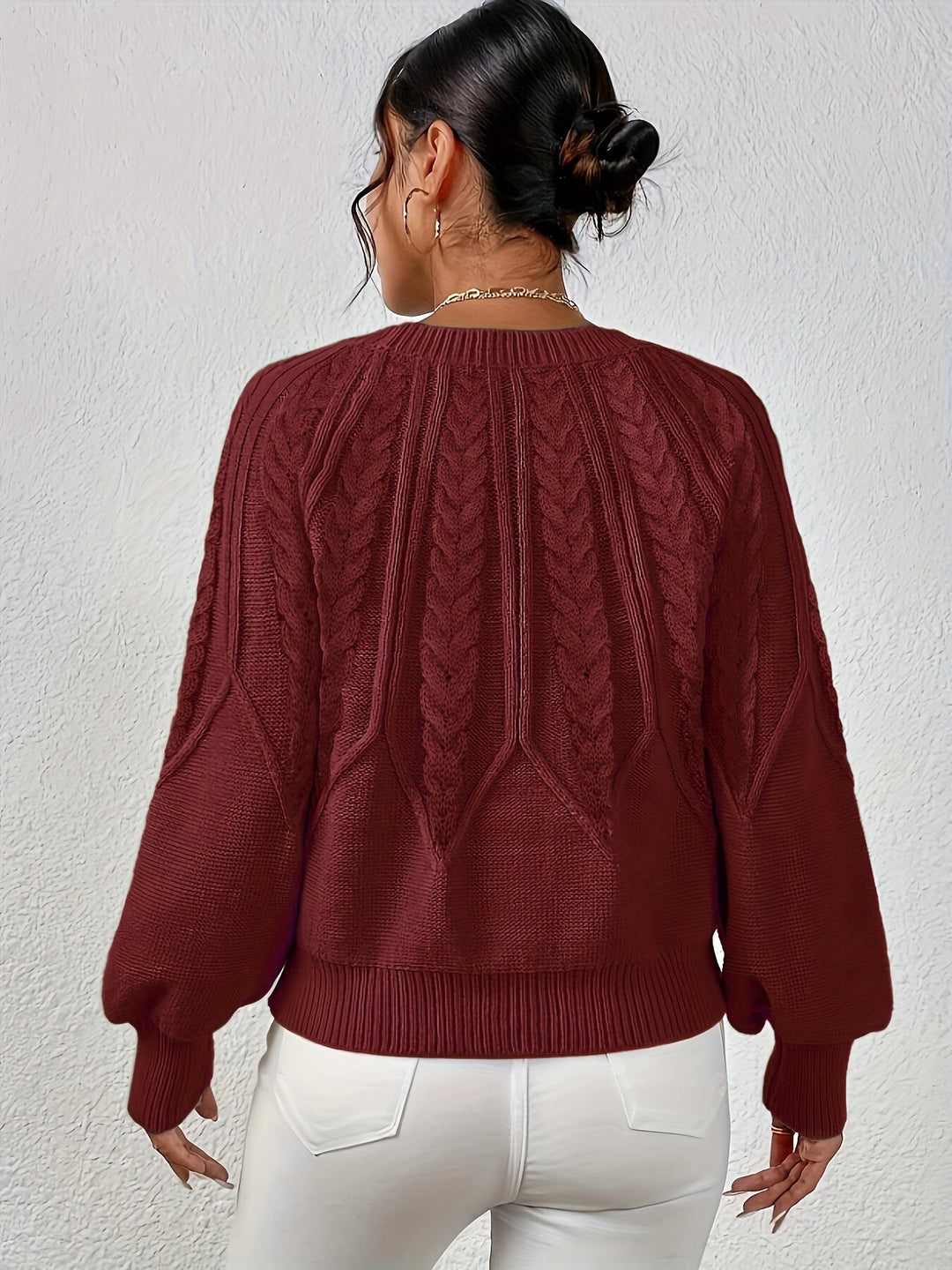 Angela | Relaxed Fit Cable Knit Jumper