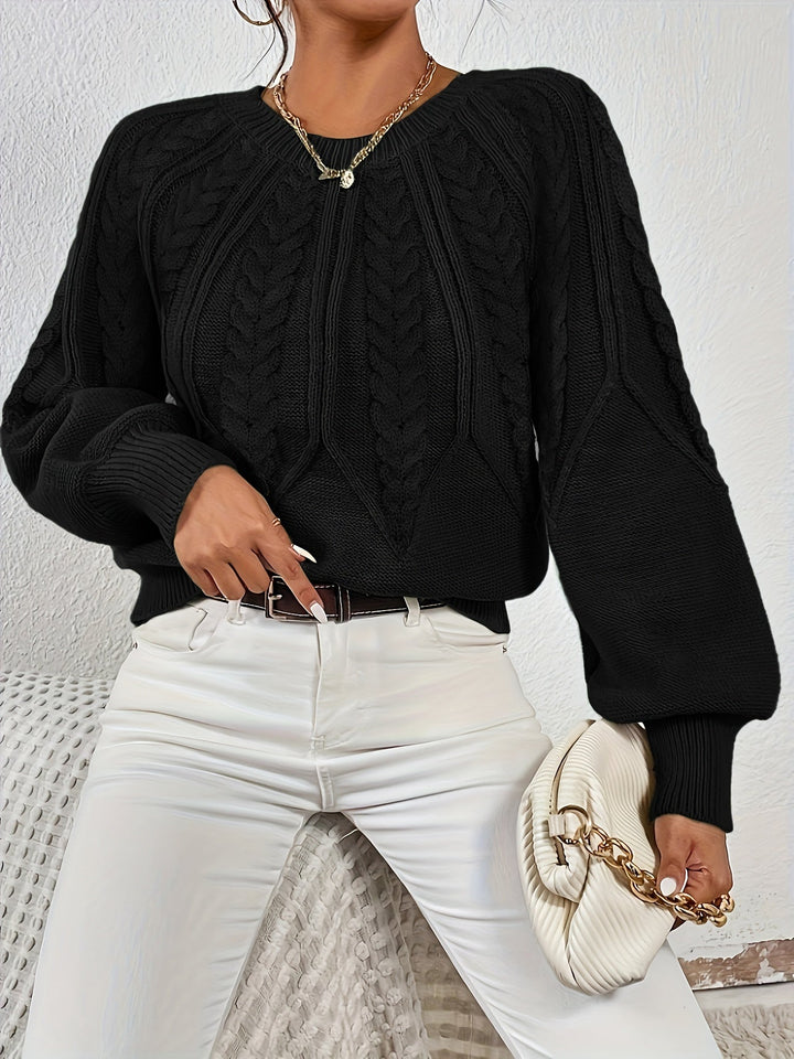 Angela | Relaxed Fit Cable Knit Jumper