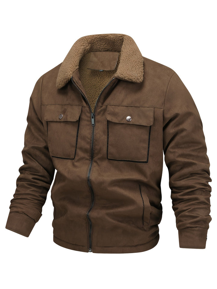 Lewis | Fleece-Lined Zip-Up Winter Jacket