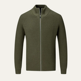 Men's Merino Wool Zip Up Cardigan | Premium Comfort, Timeless Elegance