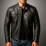Men's Vintage Textured Jacket | Structured Slim Fit Style
