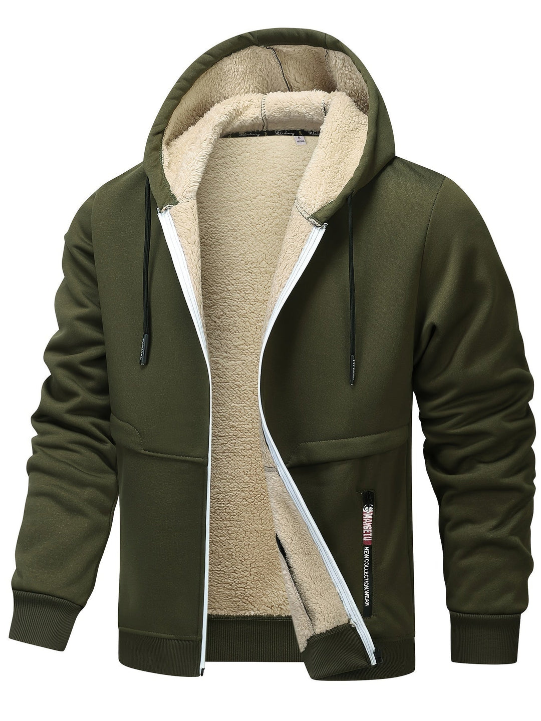 Ross | Hooded Fleece-Lined Zip-Up Jacket
