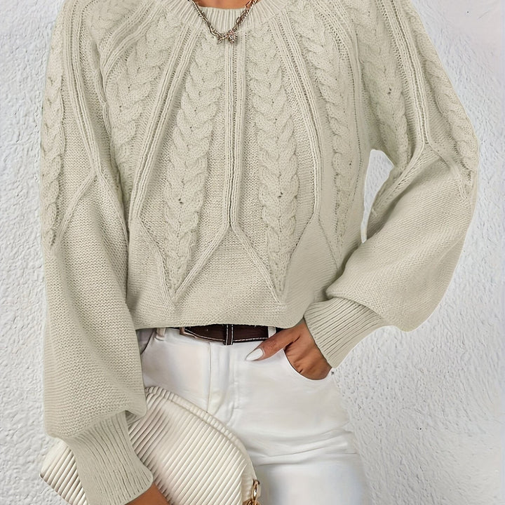Angela | Relaxed Fit Cable Knit Jumper