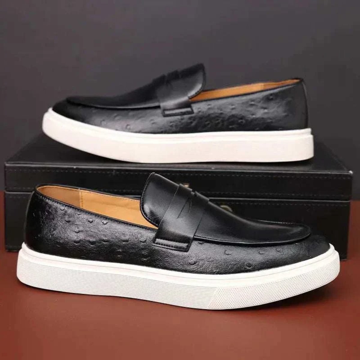 Arezzo Men's Leather Loafer Sneaker | Premium Comfort, Sophisticated Style