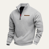 Men's Warm Stand Collar Half Zip Sweater | Cozy Comfort, Modern Style