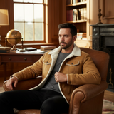 Men's Shearling Leather Jacket | Vintage Warmth & Timeless Style